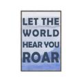 Picture of Let the World Hear You Dino _GroupedProduct_Rectangle_Portrait_Mini_ _GroupedProduct_Rectangle_Portrait_Canvas_Framed_