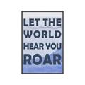 Picture of Let the World Hear You Dino _GroupedProduct_Rectangle_Portrait_Mini_ _GroupedProduct_Rectangle_Portrait_Canvas_Framed_