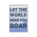 Picture of Let the World Hear You Dino _GroupedProduct_Rectangle_Portrait_Mini_ _GroupedProduct_Rectangle_Portrait_Canvas_Framed_