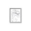 Picture of Dino Drawing _GroupedProduct_Rectangle_Portrait_Mini_ _GroupedProduct_Rectangle_Portrait_Canvas_Framed_