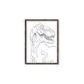 Picture of Dino Drawing _GroupedProduct_Rectangle_Portrait_Mini_ _GroupedProduct_Rectangle_Portrait_Canvas_Framed_