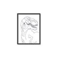 Picture of Dino Drawing _GroupedProduct_Rectangle_Portrait_Mini_ _GroupedProduct_Rectangle_Portrait_Canvas_Framed_