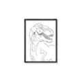 Picture of Dino Drawing _GroupedProduct_Rectangle_Portrait_Mini_ _GroupedProduct_Rectangle_Portrait_Canvas_Framed_