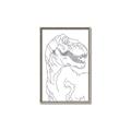 Picture of Dino Drawing _GroupedProduct_Rectangle_Portrait_Mini_ _GroupedProduct_Rectangle_Portrait_Canvas_Framed_