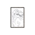Picture of Dino Drawing _GroupedProduct_Rectangle_Portrait_Mini_ _GroupedProduct_Rectangle_Portrait_Canvas_Framed_