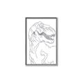 Picture of Dino Drawing _GroupedProduct_Rectangle_Portrait_Mini_ _GroupedProduct_Rectangle_Portrait_Canvas_Framed_