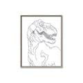 Picture of Dino Drawing _GroupedProduct_Rectangle_Portrait_Mini_ _GroupedProduct_Rectangle_Portrait_Canvas_Framed_