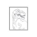 Picture of Dino Drawing _GroupedProduct_Rectangle_Portrait_Mini_ _GroupedProduct_Rectangle_Portrait_Canvas_Framed_
