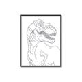 Picture of Dino Drawing _GroupedProduct_Rectangle_Portrait_Mini_ _GroupedProduct_Rectangle_Portrait_Canvas_Framed_