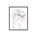 Picture of Dino Drawing _GroupedProduct_Rectangle_Portrait_Mini_ _GroupedProduct_Rectangle_Portrait_Canvas_Framed_