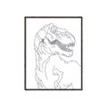 Picture of Dino Drawing _GroupedProduct_Rectangle_Portrait_Mini_ _GroupedProduct_Rectangle_Portrait_Canvas_Framed_
