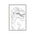 Picture of Dino Drawing _GroupedProduct_Rectangle_Portrait_Mini_ _GroupedProduct_Rectangle_Portrait_Canvas_Framed_