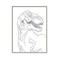 Picture of Dino Drawing _GroupedProduct_Rectangle_Portrait_Mini_ _GroupedProduct_Rectangle_Portrait_Canvas_Framed_