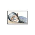 Picture of Sleeping Monkey _GroupedProduct_Rectangle_Landscape_Mini_ _GroupedProduct_Rectangle_Landscape_Canvas_Framed_