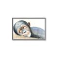 Picture of Sleeping Monkey _GroupedProduct_Rectangle_Landscape_Mini_ _GroupedProduct_Rectangle_Landscape_Canvas_Framed_