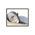 Picture of Sleeping Monkey _GroupedProduct_Rectangle_Landscape_Mini_ _GroupedProduct_Rectangle_Landscape_Canvas_Framed_