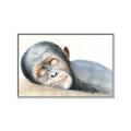 Picture of Sleeping Monkey _GroupedProduct_Rectangle_Landscape_Mini_ _GroupedProduct_Rectangle_Landscape_Canvas_Framed_
