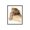 Picture of Sleeping Tiger _GroupedProduct_Rectangle_Portrait_Mini_ _GroupedProduct_Rectangle_Portrait_Canvas_Framed_