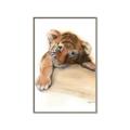 Picture of Sleeping Tiger _GroupedProduct_Rectangle_Portrait_Mini_ _GroupedProduct_Rectangle_Portrait_Canvas_Framed_