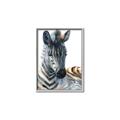 Picture of Sleeping Zebra _GroupedProduct_Rectangle_Portrait_Mini_ _GroupedProduct_Rectangle_Portrait_Canvas_Framed_
