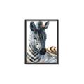 Picture of Sleeping Zebra _GroupedProduct_Rectangle_Portrait_Mini_ _GroupedProduct_Rectangle_Portrait_Canvas_Framed_