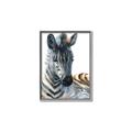 Picture of Sleeping Zebra _GroupedProduct_Rectangle_Portrait_Mini_ _GroupedProduct_Rectangle_Portrait_Canvas_Framed_