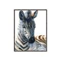 Picture of Sleeping Zebra _GroupedProduct_Rectangle_Portrait_Mini_ _GroupedProduct_Rectangle_Portrait_Canvas_Framed_