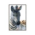 Picture of Sleeping Zebra _GroupedProduct_Rectangle_Portrait_Mini_ _GroupedProduct_Rectangle_Portrait_Canvas_Framed_