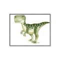 Picture of Green Dino _GroupedProduct_Rectangle_Landscape_Mini_ _GroupedProduct_Rectangle_Landscape_Canvas_Framed_