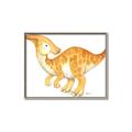 Picture of Yellow Dino _GroupedProduct_Rectangle_Landscape_Mini_ _GroupedProduct_Rectangle_Landscape_Canvas_Framed_