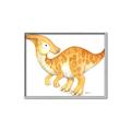 Picture of Yellow Dino _GroupedProduct_Rectangle_Landscape_Mini_ _GroupedProduct_Rectangle_Landscape_Canvas_Framed_