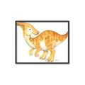 Picture of Yellow Dino _GroupedProduct_Rectangle_Landscape_Mini_ _GroupedProduct_Rectangle_Landscape_Canvas_Framed_