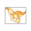 Picture of Yellow Dino _GroupedProduct_Rectangle_Landscape_Mini_ _GroupedProduct_Rectangle_Landscape_Canvas_Framed_