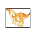 Picture of Yellow Dino _GroupedProduct_Rectangle_Landscape_Mini_ _GroupedProduct_Rectangle_Landscape_Canvas_Framed_