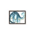 Picture of Blue Dino _GroupedProduct_Rectangle_Landscape_Mini_ _GroupedProduct_Rectangle_Landscape_Canvas_Framed_