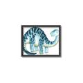 Picture of Blue Dino _GroupedProduct_Rectangle_Landscape_Mini_ _GroupedProduct_Rectangle_Landscape_Canvas_Framed_