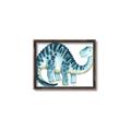 Picture of Blue Dino _GroupedProduct_Rectangle_Landscape_Mini_ _GroupedProduct_Rectangle_Landscape_Canvas_Framed_