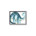 Picture of Blue Dino _GroupedProduct_Rectangle_Landscape_Mini_ _GroupedProduct_Rectangle_Landscape_Canvas_Framed_