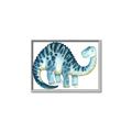 Picture of Blue Dino _GroupedProduct_Rectangle_Landscape_Mini_ _GroupedProduct_Rectangle_Landscape_Canvas_Framed_