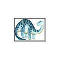 Picture of Blue Dino _GroupedProduct_Rectangle_Landscape_Mini_ _GroupedProduct_Rectangle_Landscape_Canvas_Framed_