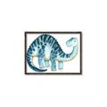 Picture of Blue Dino _GroupedProduct_Rectangle_Landscape_Mini_ _GroupedProduct_Rectangle_Landscape_Canvas_Framed_