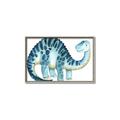 Picture of Blue Dino _GroupedProduct_Rectangle_Landscape_Mini_ _GroupedProduct_Rectangle_Landscape_Canvas_Framed_