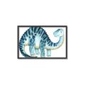 Picture of Blue Dino _GroupedProduct_Rectangle_Landscape_Mini_ _GroupedProduct_Rectangle_Landscape_Canvas_Framed_