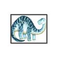 Picture of Blue Dino _GroupedProduct_Rectangle_Landscape_Mini_ _GroupedProduct_Rectangle_Landscape_Canvas_Framed_