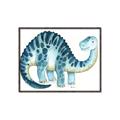 Picture of Blue Dino _GroupedProduct_Rectangle_Landscape_Mini_ _GroupedProduct_Rectangle_Landscape_Canvas_Framed_