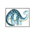 Picture of Blue Dino _GroupedProduct_Rectangle_Landscape_Mini_ _GroupedProduct_Rectangle_Landscape_Canvas_Framed_