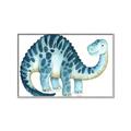 Picture of Blue Dino _GroupedProduct_Rectangle_Landscape_Mini_ _GroupedProduct_Rectangle_Landscape_Canvas_Framed_