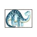Picture of Blue Dino _GroupedProduct_Rectangle_Landscape_Mini_ _GroupedProduct_Rectangle_Landscape_Canvas_Framed_