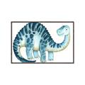 Picture of Blue Dino _GroupedProduct_Rectangle_Landscape_Mini_ _GroupedProduct_Rectangle_Landscape_Canvas_Framed_