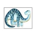 Picture of Blue Dino _GroupedProduct_Rectangle_Landscape_Mini_ _GroupedProduct_Rectangle_Landscape_Canvas_Framed_